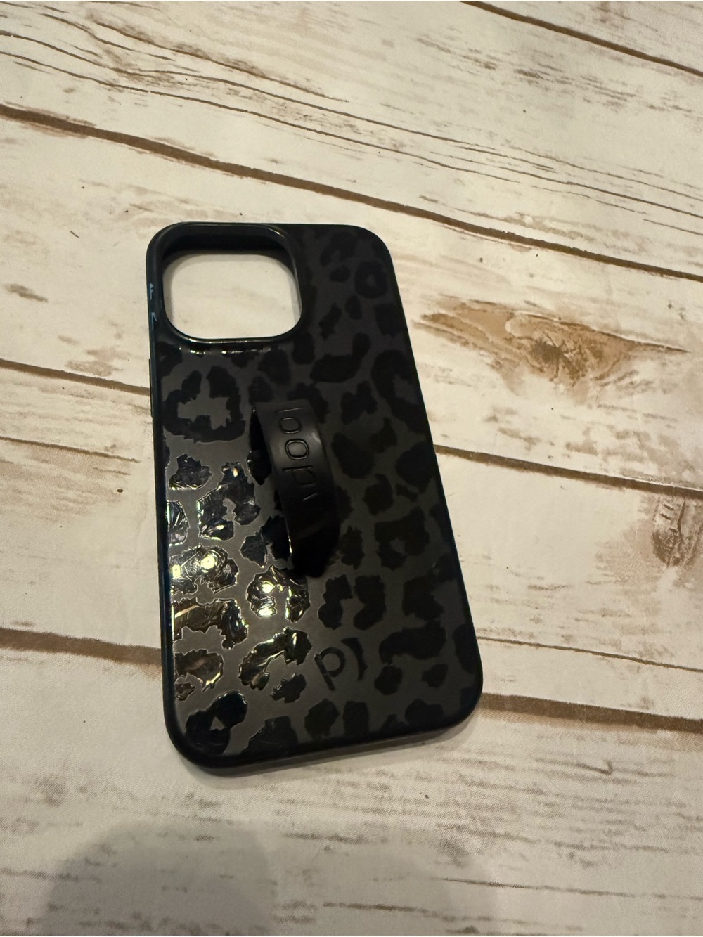Loopy Black Leopard Phone Case for iPhone 14 Pro